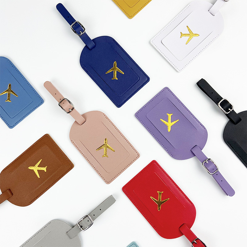 Men'S Accessories Wallet - 男性と女性のためのカラフルな合成皮革の荷物タグ,名前のカード,トラベルバッグ