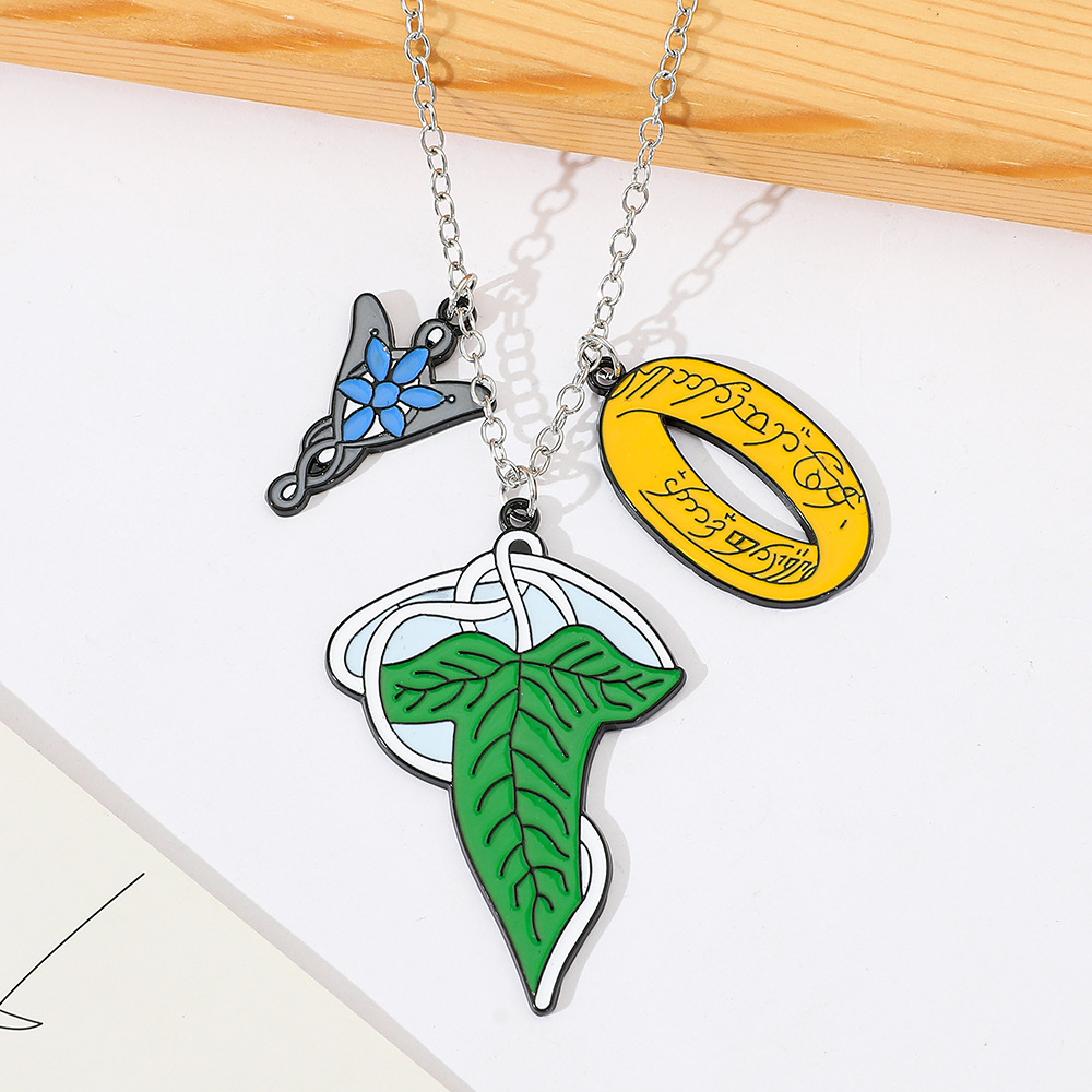 Men'S Accessories Rings - ロード・オブ・ザ・リング エルフネックレス ファッション クリエイティブ リーフペンダント コスプレ