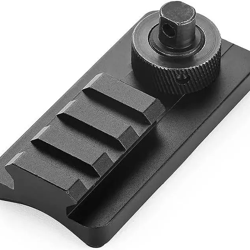 Men Accessories Guide - 新型V8アクセサリー、バイポッドアダプターマウント用、20MMスリングスタッド、ピカティニーレールガイドベース、3/2スロット付き、狩猟用、AR15、AK、M4、M16対応