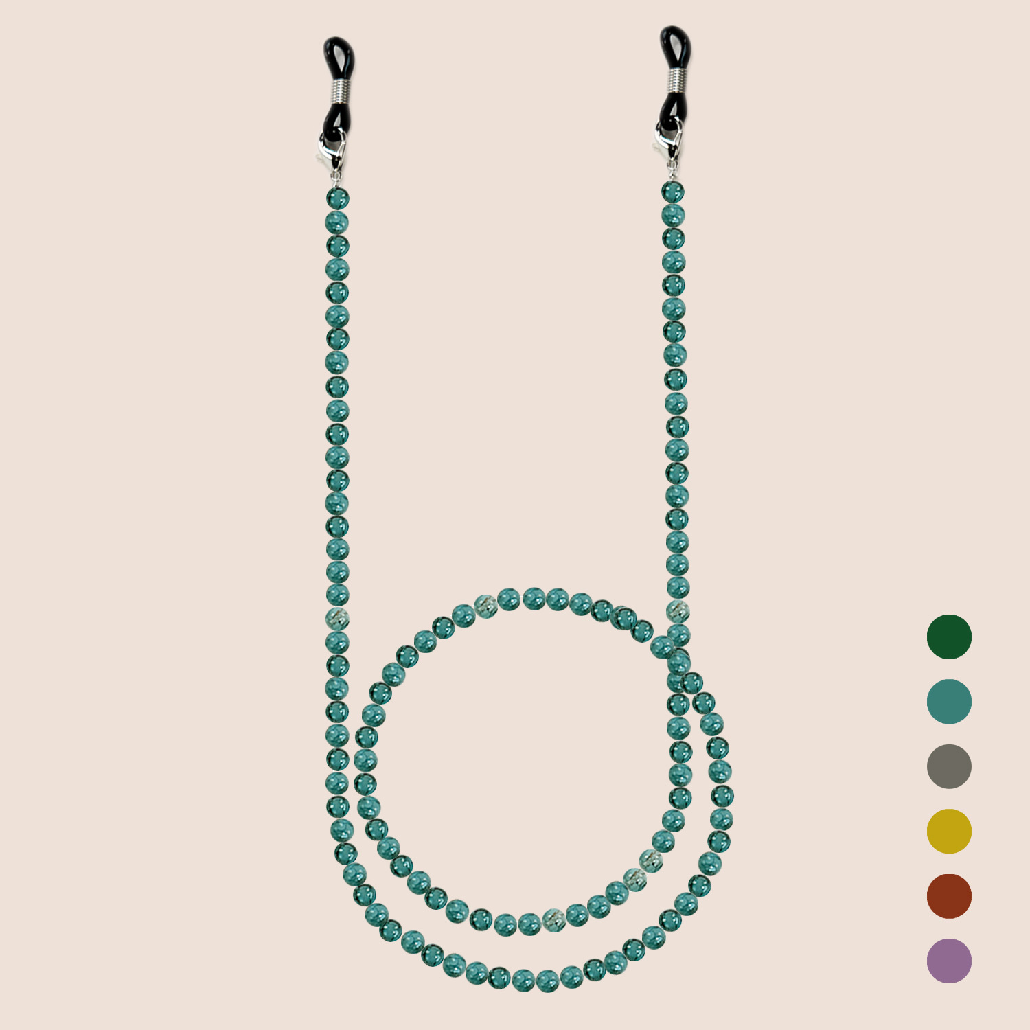 Men Accessories Neck Chain - 中国風ガラスビーズ眼鏡チェーンカラフルな手作りレトロ紛失防止サングラスストラップネックストラップ女性男性デイリーギフト