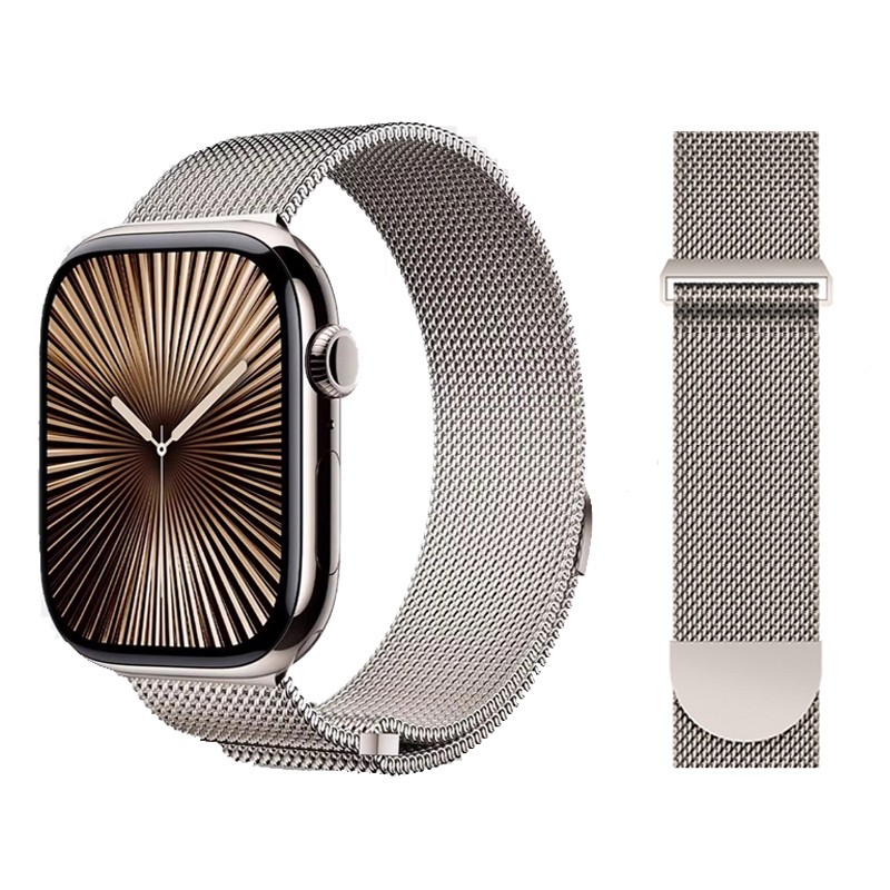 Men Accessories Website - ミラネーゼループストラップ Apple Watchバンド用 44mm 40mm 45mm