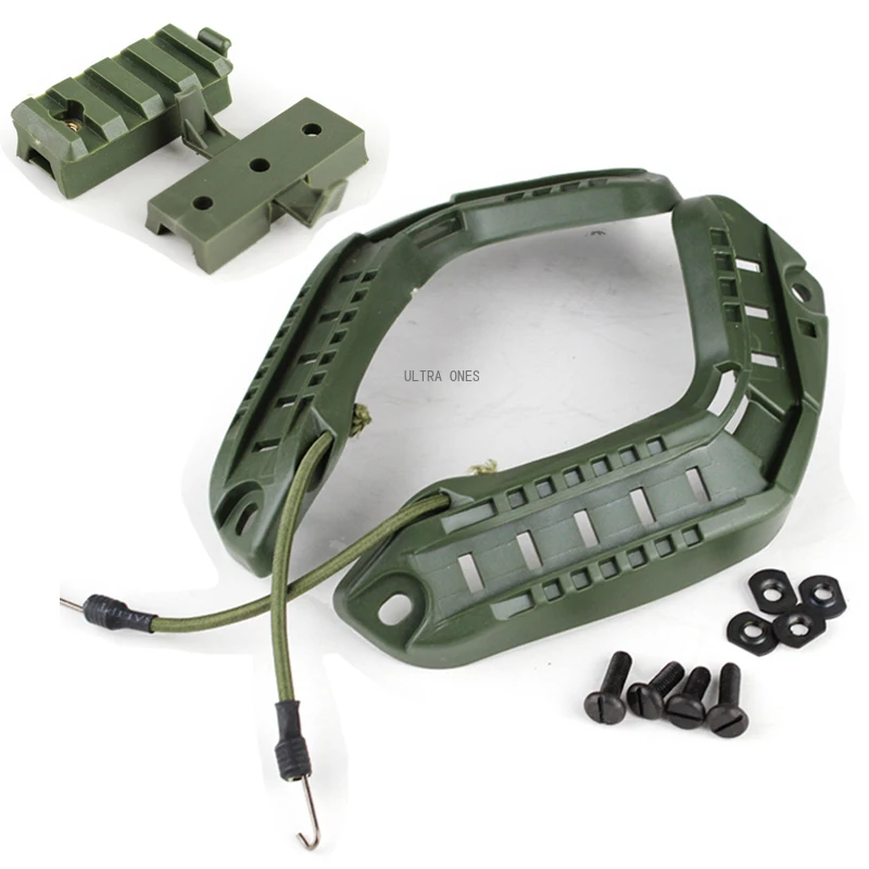 Men Accessories Guide - 戦術的な高速ヘルメットサイドレールセットペイントボール射撃ガイドレール ARC ヘルメットマウント MICH 高速 MH