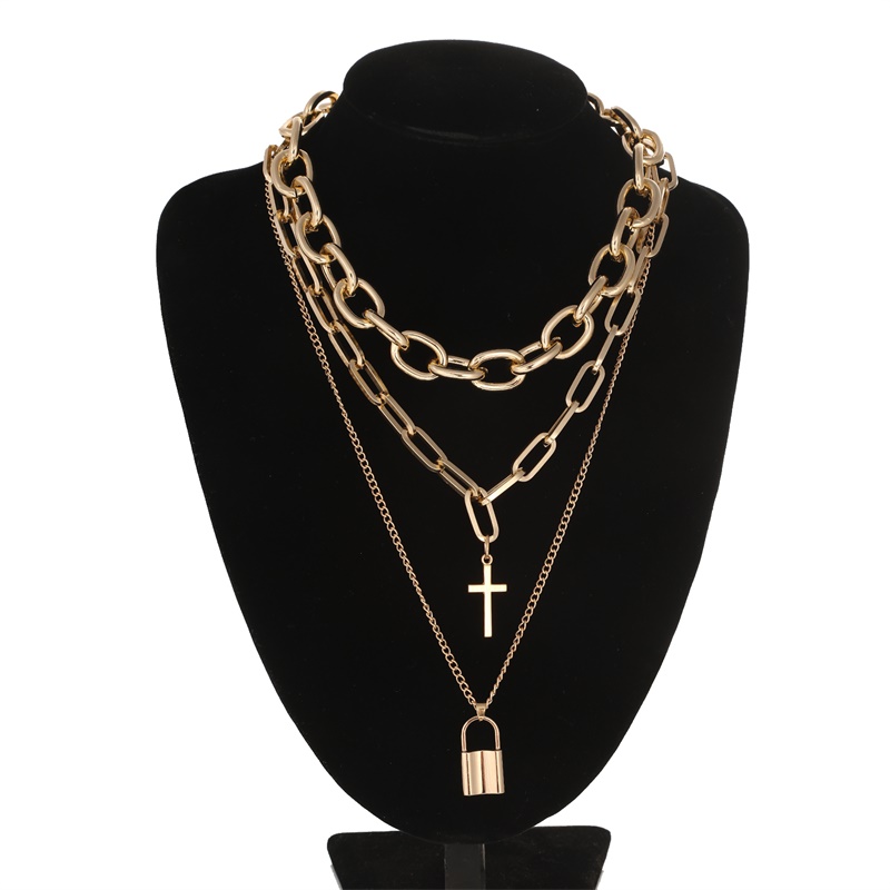 Fnqufuj-女性と男性のためのグランジネックレス,パンク - Men Accessories Neck Chain のレビューと価格