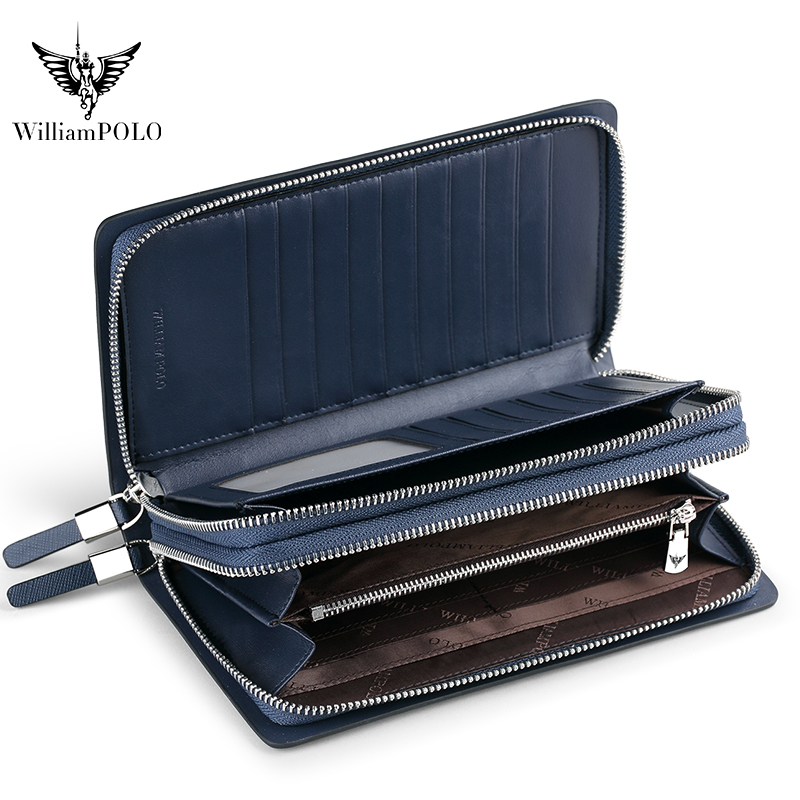 WILLIAMPOLO 高級メンズレザークラッチバッグ 大容 - Men'S Accessories Wallet のレビューと価格