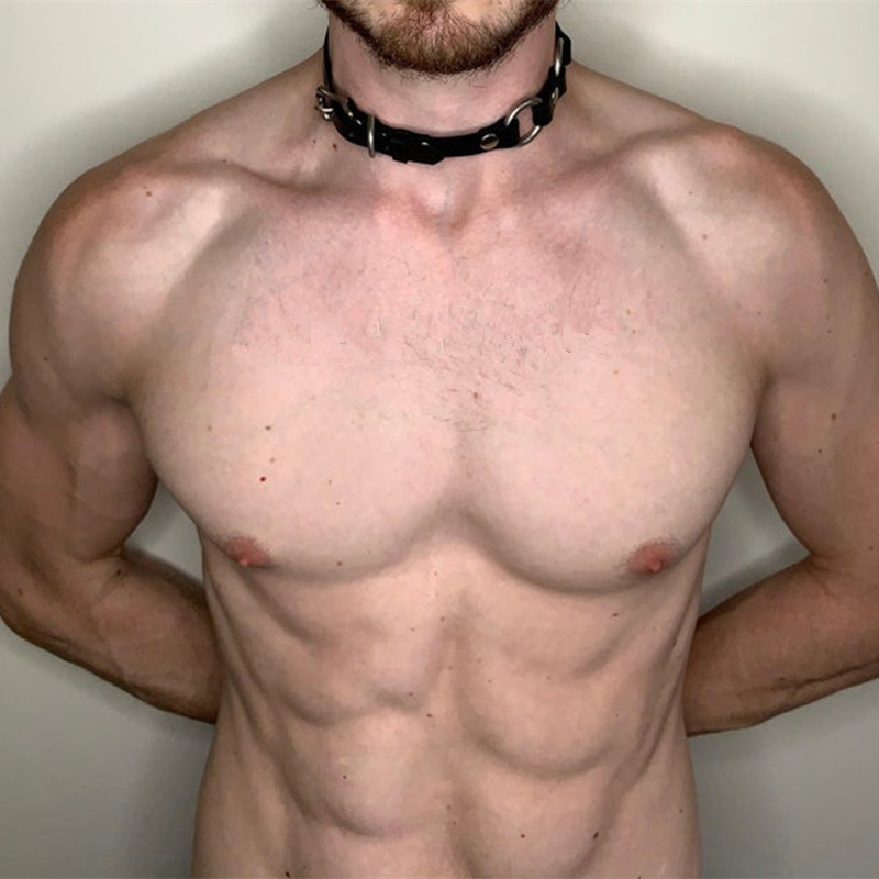 男性用のスタイリッシュな合成皮革チョーカー、ゴシックジュエリ - Men Accessories Neck Chain のレビューと価格