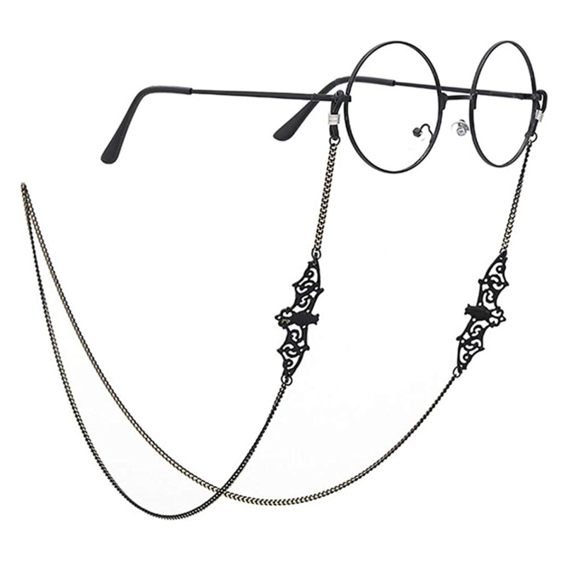 1-10 個ゴシックバット眼鏡チェーンサングラス用装飾メガネ - Men Accessories Neck Chain のレビューと価格