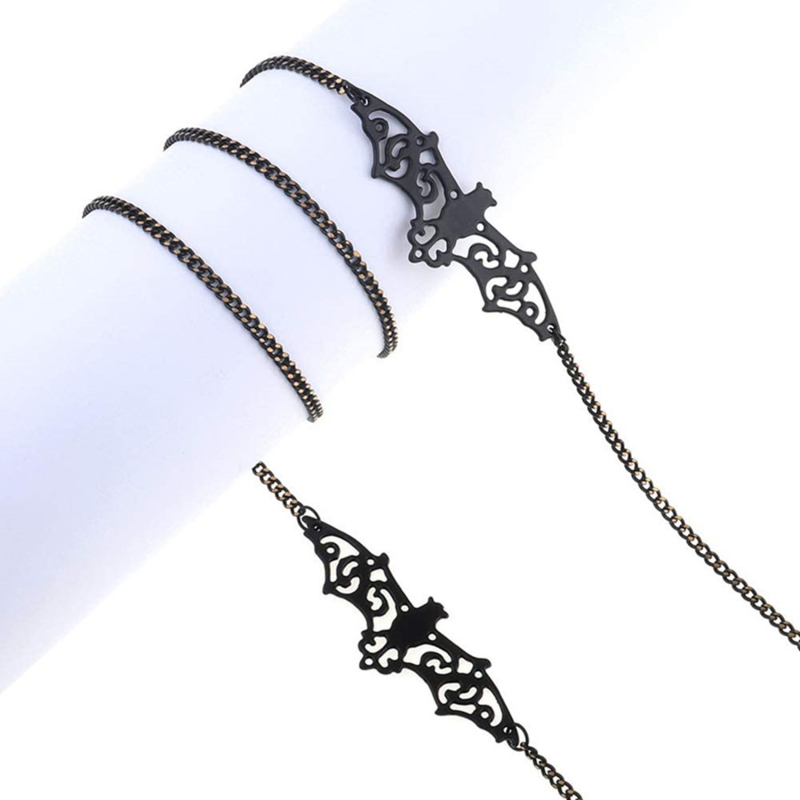 1-10 個ゴシックバット眼鏡チェーンサングラス用装飾メガネ - Men Accessories Neck Chain のレビューと価格