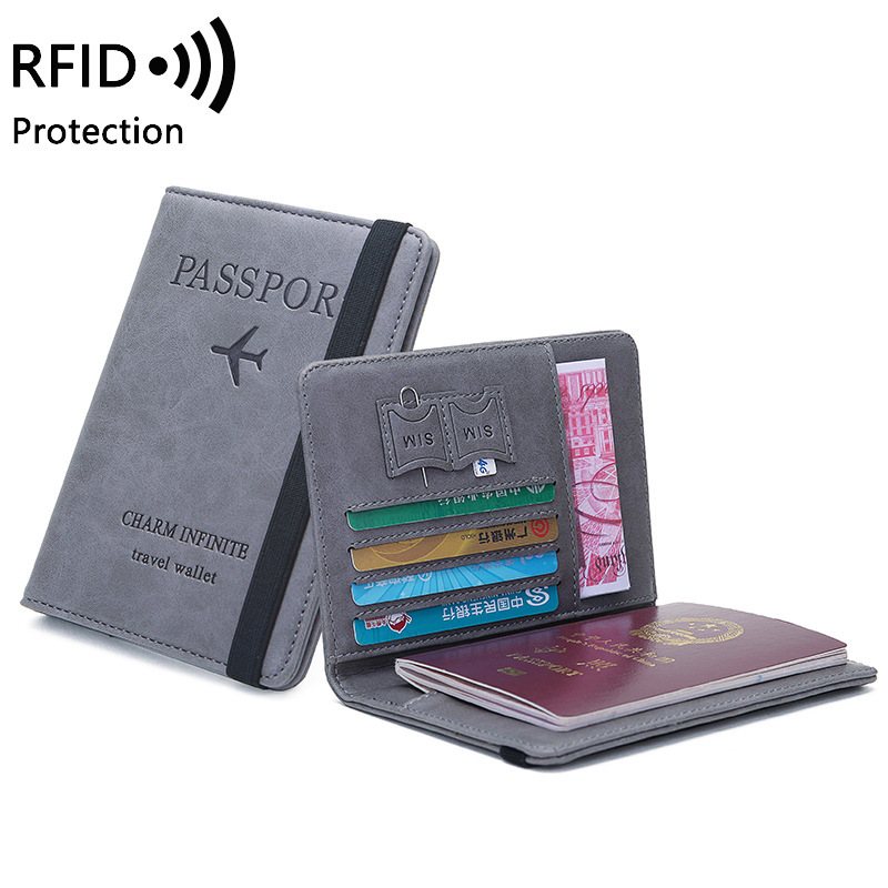 ユニセックス PU レザー パスポート ホルダー - RFI - Men'S Accessories Wallet のレビューと価格