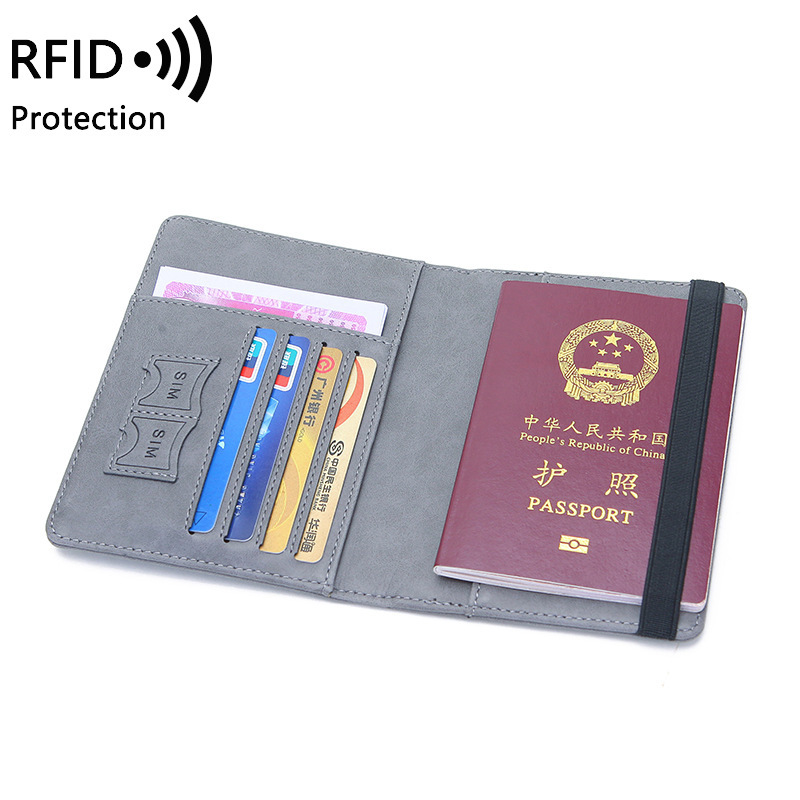 ユニセックス PU レザー パスポート ホルダー - RFI - Men'S Accessories Wallet のレビューと価格