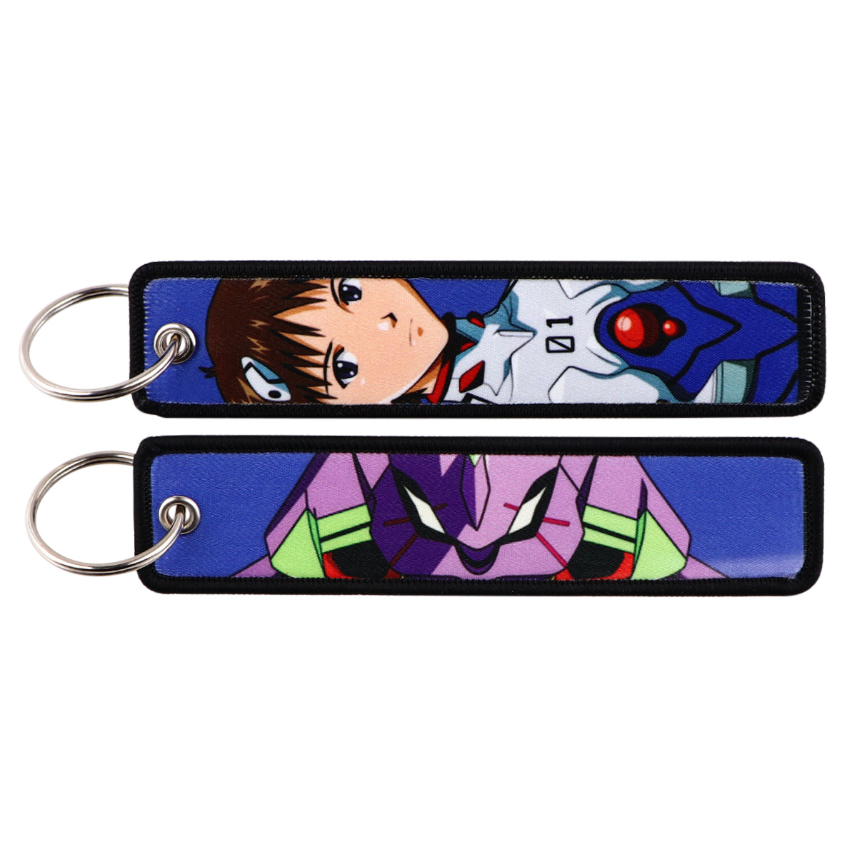 アニメ EVA 刺繍キーフォブクールキータグキーホルダー女性 - Men Accessories Sale のレビューと価格