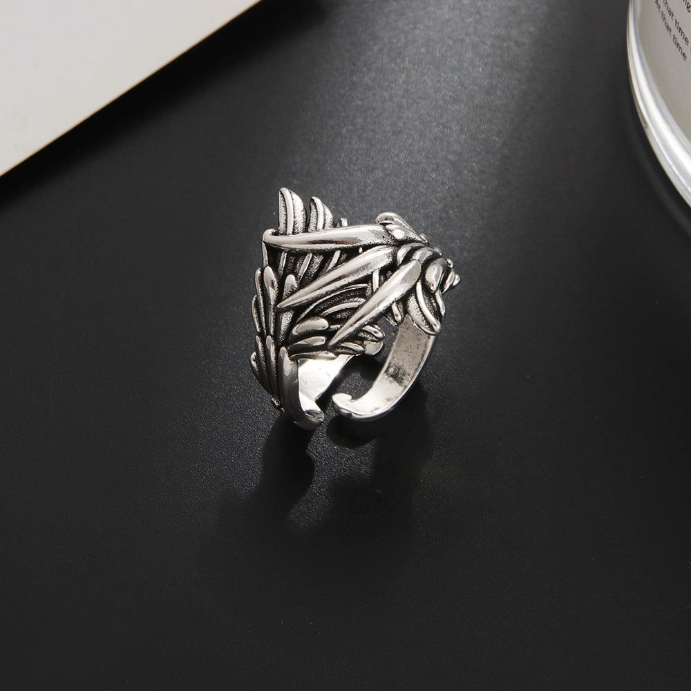 レトロなフェニックスの翼と爪のデザインの調整可能なオープンリ - Men'S Accessories Rings のレビューと価格
