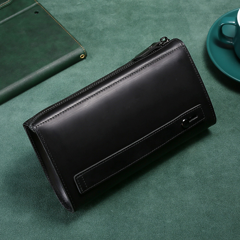 メンズクラッチロングハンドバッグビジネスヴィンテージ牛革男性 - Men'S Accessories Wallet のレビューと価格