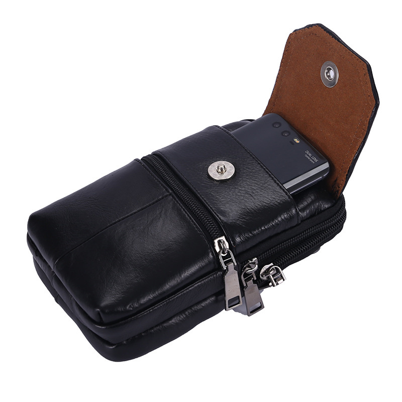 男性用牛革レザーメッセンジャーバッグ,携帯電話ポケット,小さ - Men'S Accessories Wallet のレビューと価格
