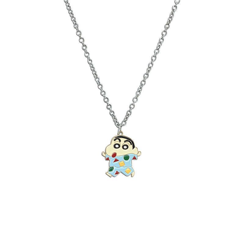 クレヨンしんちゃん漫画ネックレス、かわいい和風、親友、カップ - Mens Accessories Style のレビューと価格