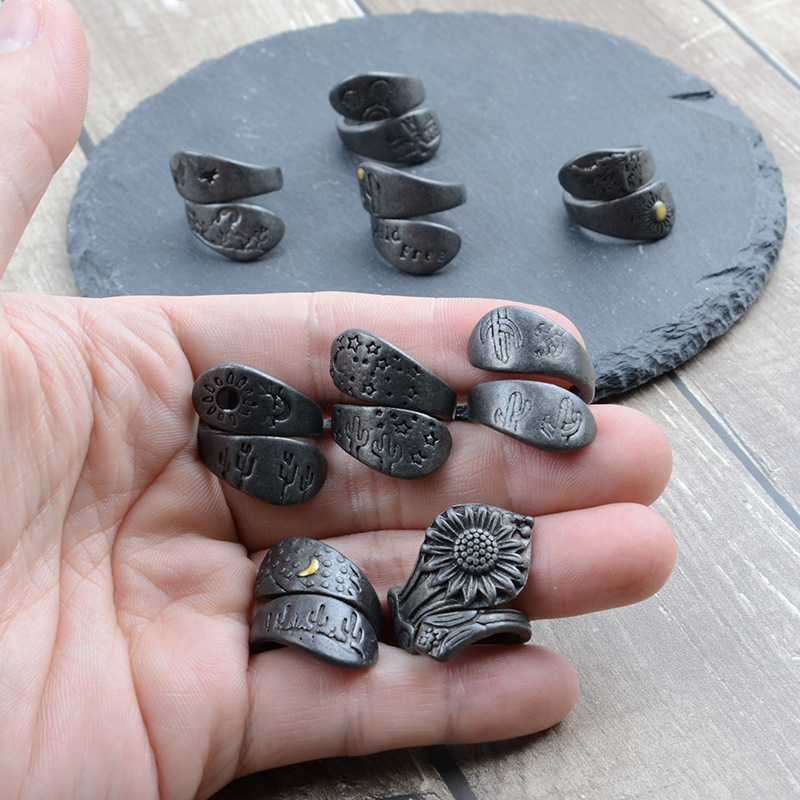 DIYアクセサリー Amazon越境販売 レトロ メンズ＆レ - Men'S Accessories Rings のレビューと価格