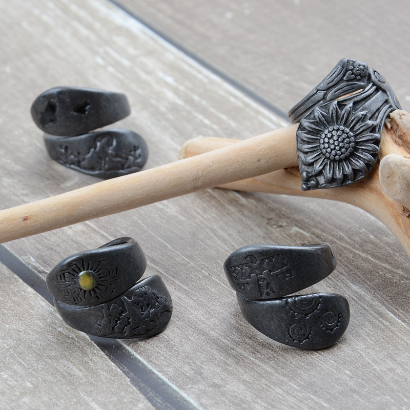 DIYアクセサリー Amazon越境販売 レトロ メンズ＆レ - Men'S Accessories Rings のレビューと価格