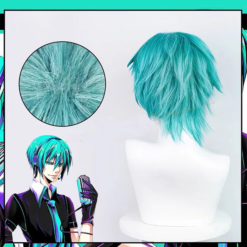 Mikuo コスプレウィッグアニメミクブルーショートヘアアク - Men Accessories H&M のレビューと価格