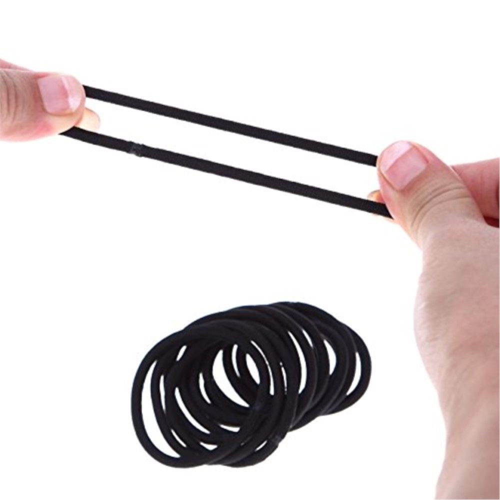 10/30/50 個 4 ミリメートル黒小さなヘアネクタイ弾 - Men'S Accessories Rings のレビューと価格