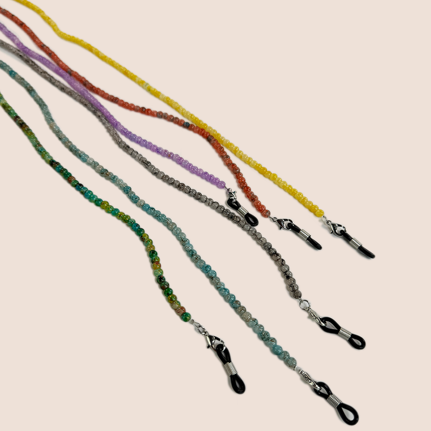 中国風ガラスビーズ眼鏡チェーンカラフルな手作りレトロ紛失防止 - Men Accessories Neck Chain のレビューと価格