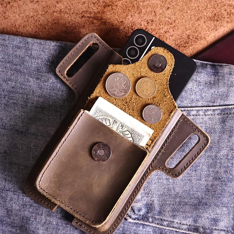 男性用本革ベルト,牛革ベルト,ウォレット,携帯電話,ヴィンテ - Men'S Accessories Wallet のレビューと価格
