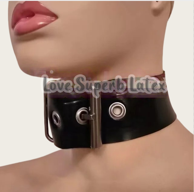 0.4 ミリメートルセクシーなラテックスネックチョーカーゴム - Men Accessories Neck Chain のレビューと価格