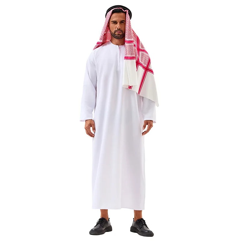 ハロウィンコスプレコスチューム 中世アラブ風白いローブ アク - Mens Accessories Style のレビューと価格