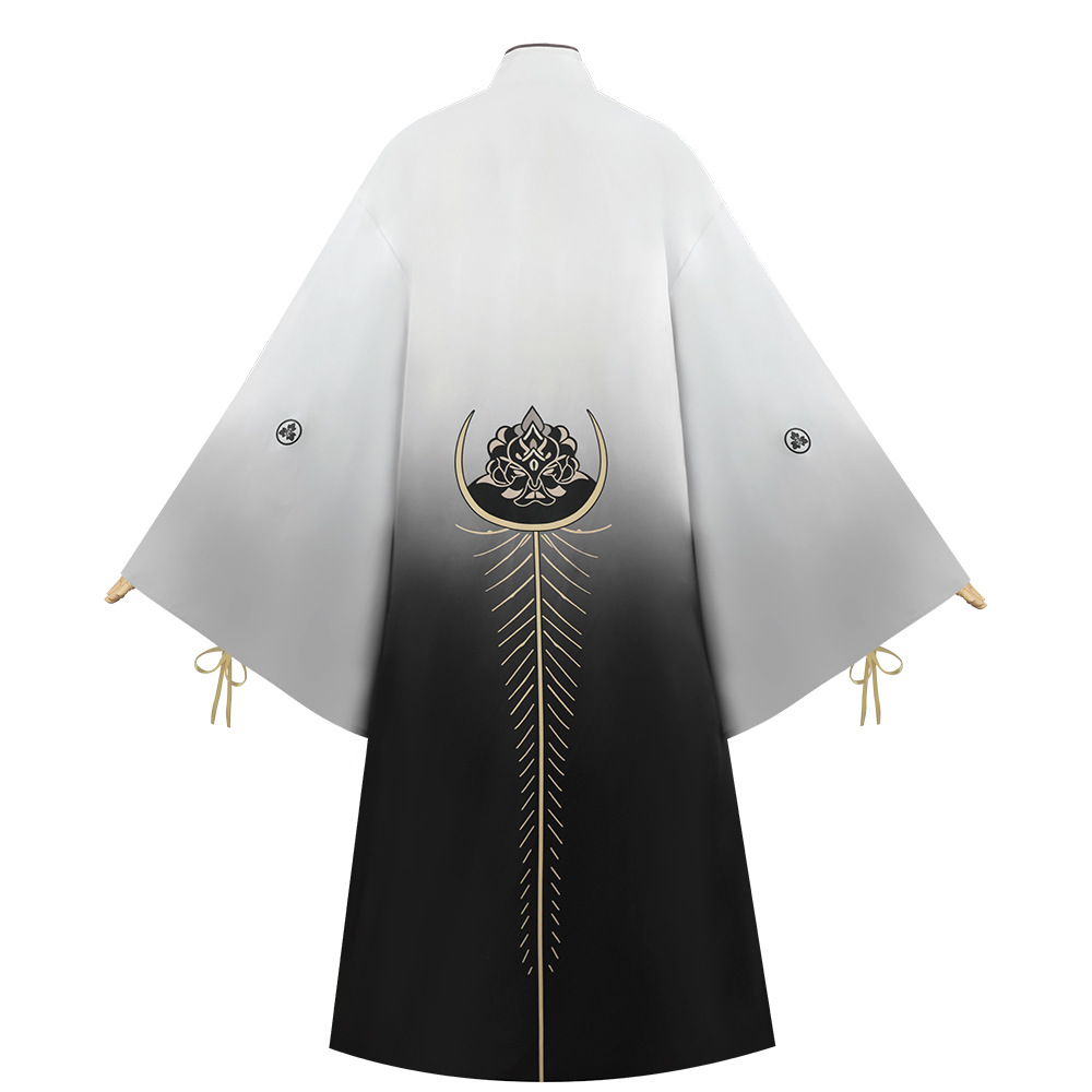 狐男マスクコスプレアニメヒル琴雪津ネキコスチューム白い着物マ - Men'S Kimono Accessories のレビューと価格