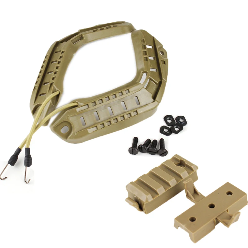 戦術的な高速ヘルメットサイドレールセットペイントボール射撃ガ - Men Accessories Guide のレビューと価格